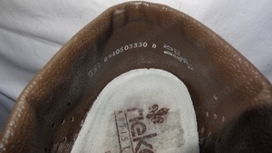 SP Rieker Herren Schuhe Halbschuhe Gr.45   8 Lederschuhe hellbraun Slipper getragen g Bild 9