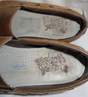SP Rieker Herren Schuhe Halbschuhe Gr.45   8 Lederschuhe hellbraun Slipper getragen g Bild 7