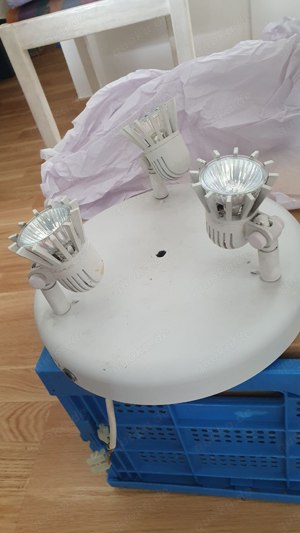 Lampe Metall rund LED Bild 2