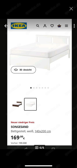 Bett Ikea Songesand