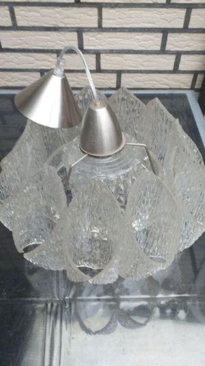 Vintage Deckenlampe Plexiglas Acryl Eisglas Designer 60er 70er