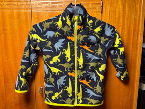 Dunkelblaue Fleecejacke mit Dinos