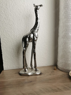 Giraffe Silberfarben Deko