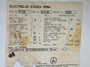 Wohnmobil Kühlschrank mit Gefrierfach, Electrolux RM 4230 