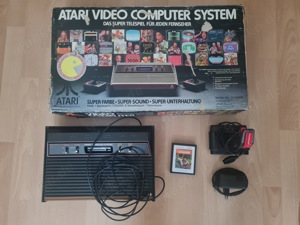 Atari 2600 Konsole OVP Joystick Spiel