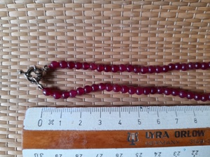 Schmuck: Rote Steinkette aus Achat Bild 6