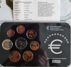 Kursmünzensatz Finnland 2005