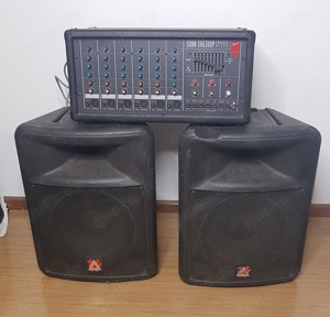 PA Anlage   1x Verstärker Mischpult Mixer    2x Lautsprecher Boxen   2x Stativ   Fender Peavy Bild 4