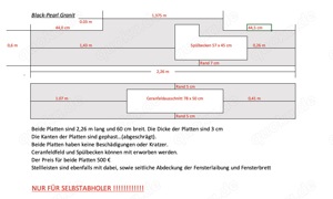 Küchenarbeitsplatten Granit  "Black Pearl"