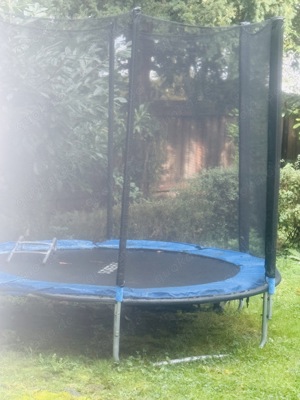 Arebos Outdoor Trampolin Komplettset   244, 305, 366, 427 cm Inklusive Sicherheitsnetz, Leiter, Spru