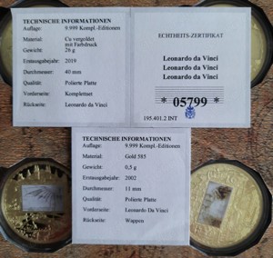 10 Komplett-Set Leonardo da Vinci Bild 5