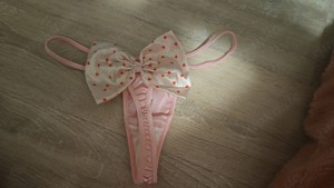 damen string trage ich für dich  aus satin  Bild 2