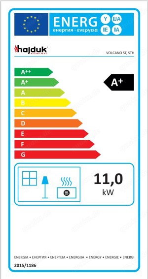 Kamin  Fassade STILKAMIN Schwarz Kamineinsatz Volcano STh 11KW Neu Hajduk LDF-Kamine Bild 5