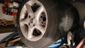 4 Alufelgen mit Winterreifen für Golf Cabrio 