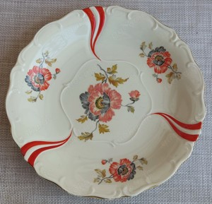 Antiker Porzellanteller von Steinmann Tiefenfurt, 1920er