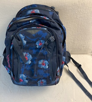 Satch Schulranzen Rucksack Waikiki blau + passende Schlamperbox