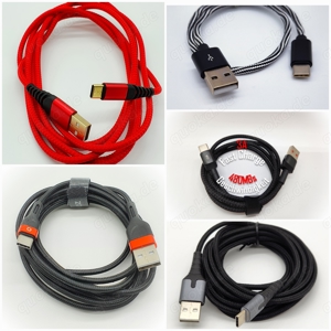 Verschiedene Premium USB C Ladekabel Datenkabel Nylonummantelung QC3.0 Neu