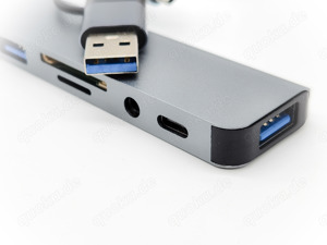 8in1 USB C 3.0 Hub Adapter SD Speicherkarten Lesegerät uvm. Neu Bild 2