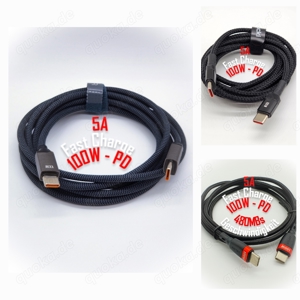 Premium USB C auf USB C Kabel Ladekabel Datenkabel Nylonummantelung Neu