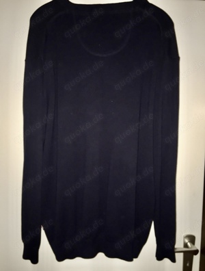 Commander Herren Feinstrick XXL 56 BW 62,5 Pullover V-Neck Blau NEU Bild 8