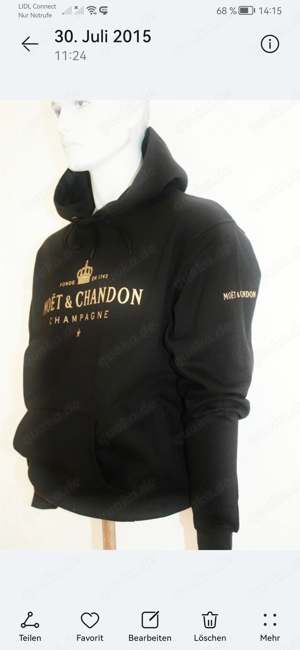 Moet Chandon Möet Hoodie Jacke Sweater  Bild 3