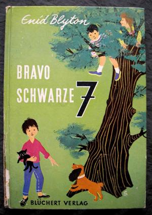 Enid Blyton: Bravo Schwarze 7 Blüchert Erstausgabe 1958 sehr selten