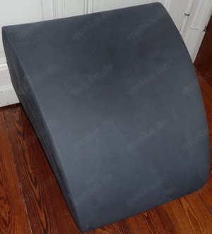 DP Sofaelement Sofaende Fußhocker Fußbank Velour 60x64x41 gepolstert einwandfrei erhalten Möbelstü