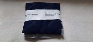 Lufthansa Blanket mit Banderole Decke blau grau