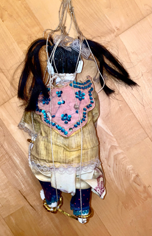 Alte Marionette Holzpuppe aus Thailand Puppe Holz Handarbeit  Bild 3