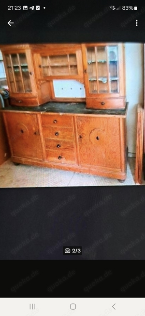 Küchenschrank 30 er Jahre.170 cm lang.