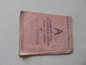 alter österreichischer Führerschein zu verschenken Bild 2