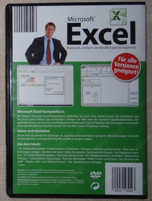 D Media-Verlagsgesellschaft Original Lernkurs für Excel Praxisschulung DVD Rom 2902 9556  Bild 3