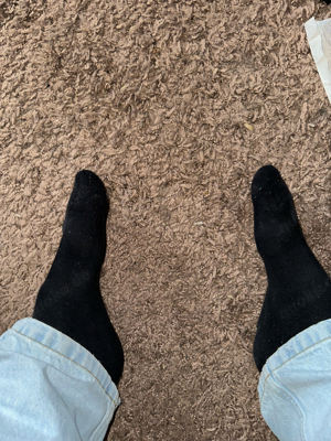 Socken schwarz getragen  Bild 3