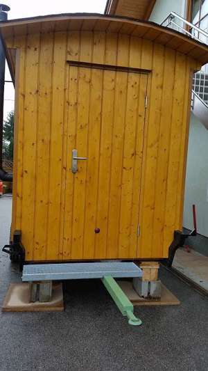 Bauwagen, Baucontainer, Bürocontainer, Gartenhütte fahrbar, Verkaufswagen, Ausschankwagen, Markthütt Bild 3