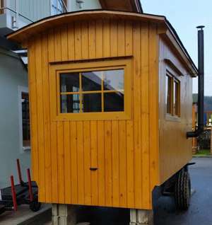 Bauwagen, Baucontainer, Bürocontainer, Gartenhütte fahrbar, Verkaufswagen, Ausschankwagen, Markthütt Bild 8