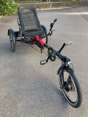 Hase Lepus Liegerad mit Rohloff & neuem Pedelec E-Antrieb 25kmh