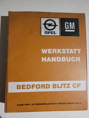 Werkstatthandbuch OPEL BEDFORD BLITZ CF97 1 H