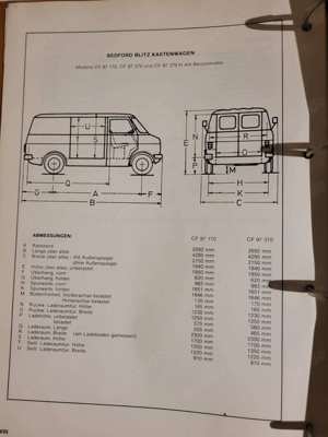 Werkstatthandbuch OPEL BEDFORD BLITZ CF97 1 H Bild 10