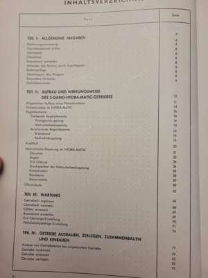 OPEL Werkstatthandbuch Hydra-Matic für OPEL Kapitän P2.6 Bild 3