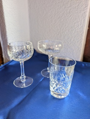 Set mit 36 Kristallgläser für Wein, Sekt und Wasser. Rarität 