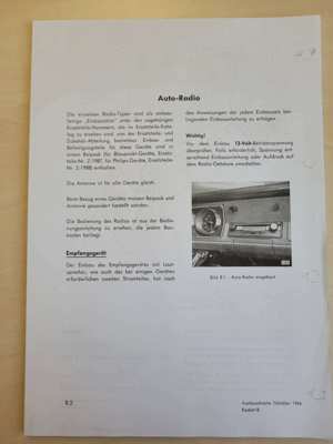 OPEL Kadett B Zubehör Einbauanweisungen Bild 2
