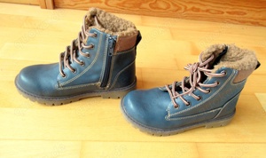 Neu feste gefütterte blaue Stiefel Größe  31