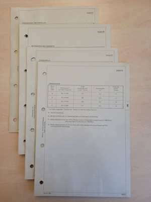 OPEL Kadett D Technische Datenblätter