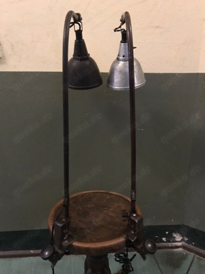 2 X MIDGARD 113 Leuchte Lampe D.R.G.M. Peitsche Curt Fischer 30er 40er Bauhaus
