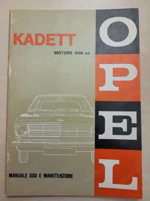 OPEL Kadett B Betriebsanleitung neu italienisch