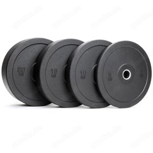 Neu Bumper Hantelscheiben Set GUMMI Crossfit Gym SET 100kg Bumperplatten Set