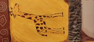 Einzelstück, Keilrahmenbild Afrika, Handarbeit, 70x40cm Bild 2