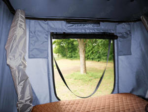 Prime Tech Hartschalen-Autodachzelt Nevada 140cm ABS schwarz  grau automatik Bild 4