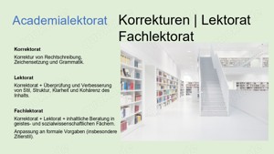 Korrekturen | Lektorat | Fachlektorat