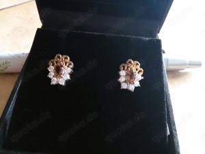 Andalusit-Silberohrringe (Designerschmuck)